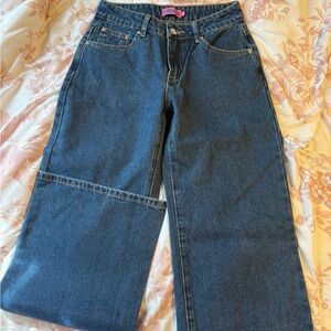 Edikted Dark Blue Flare Jeans